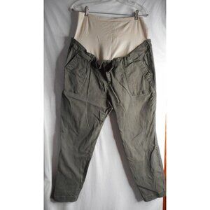 Maternity Pants green Boot cut Old navy pull on